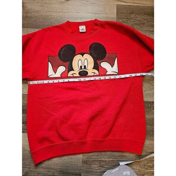 Disney Christmas Mickey Sweater size Medium Oversized Vintage Y2K - Picture 5 of 10